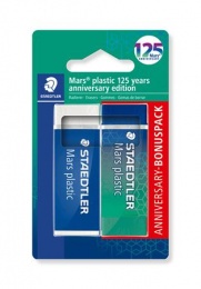 Radír, STAEDTLER "Mars® Plastic 526 , 125 years", kék-zöld